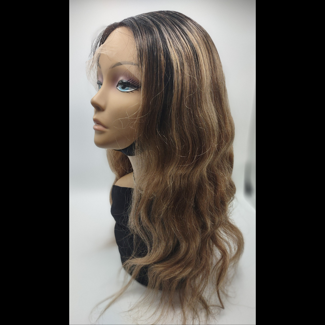 Luxury Human Hair | 4x4 Lace | Mixed-Tone Wig | Callie’s Custom Hat Wigs